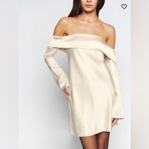 REFORMATION maves satin dress